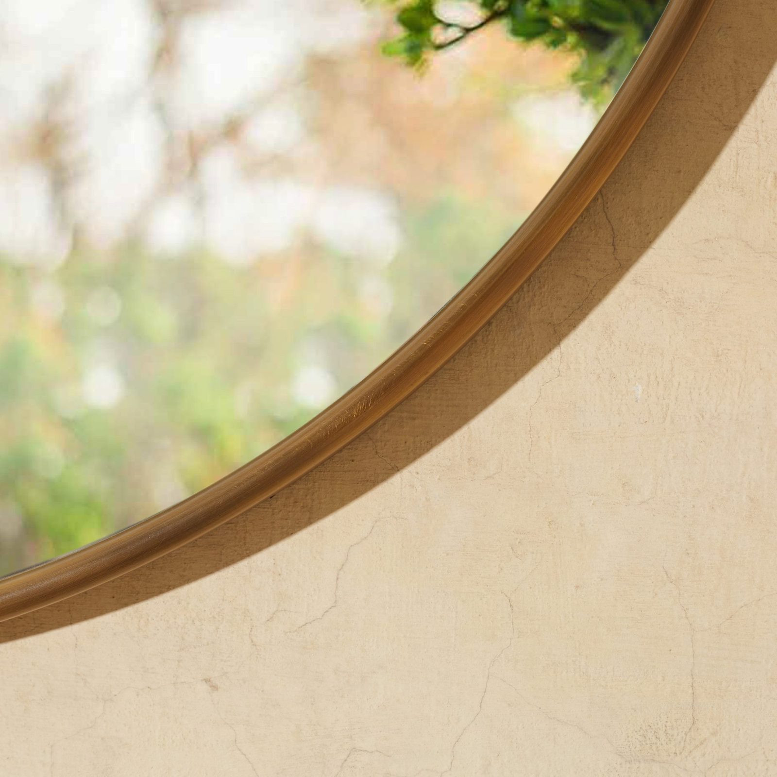 LINEAR CIRCULAR MIRROR - BRASS - Image 3