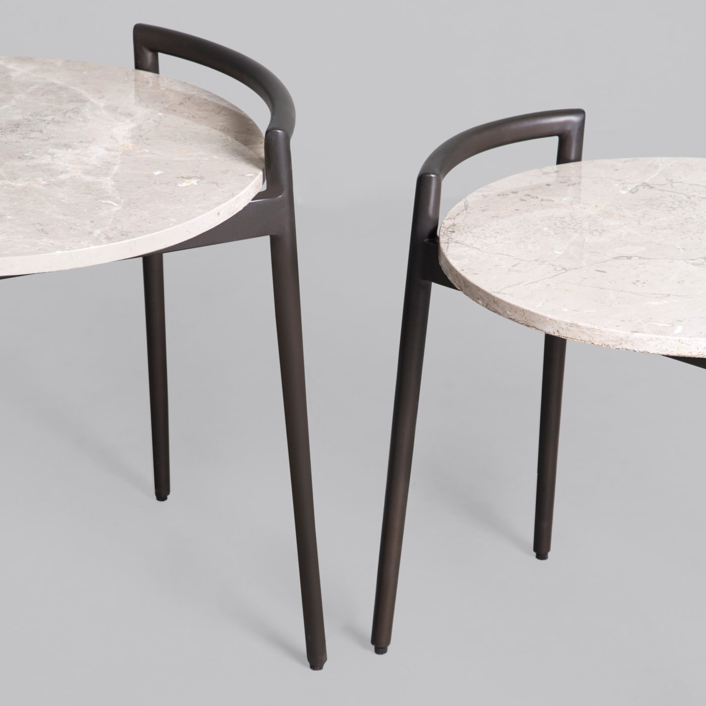 HANDLE 3-PC COFFEE TABLE - GUNMETAL - Image 5